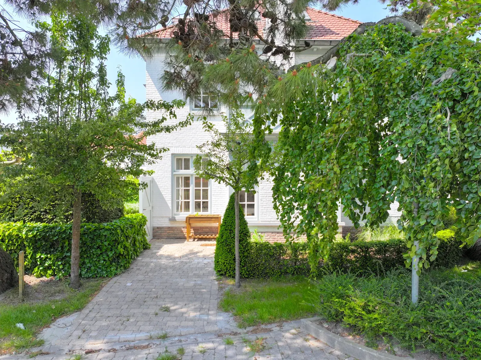 Giardino della villa vacanze a Knokke